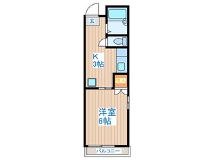 シャンブル北烏山の物件間取画像